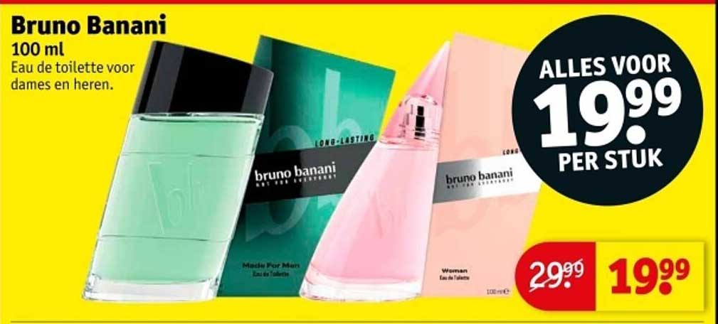 Bruno Banani 100 ml Eau de toilette voor dames en heren.