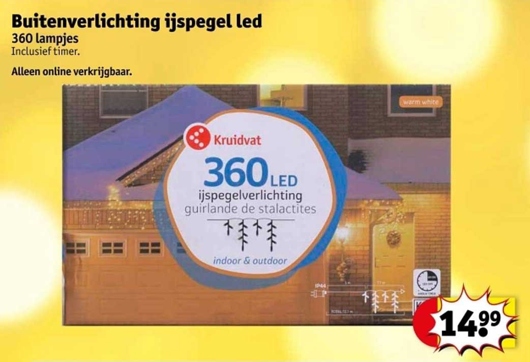 Buitenverlichting ijspegel led 360 lampjes