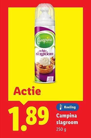 Campina slagroom 250 g