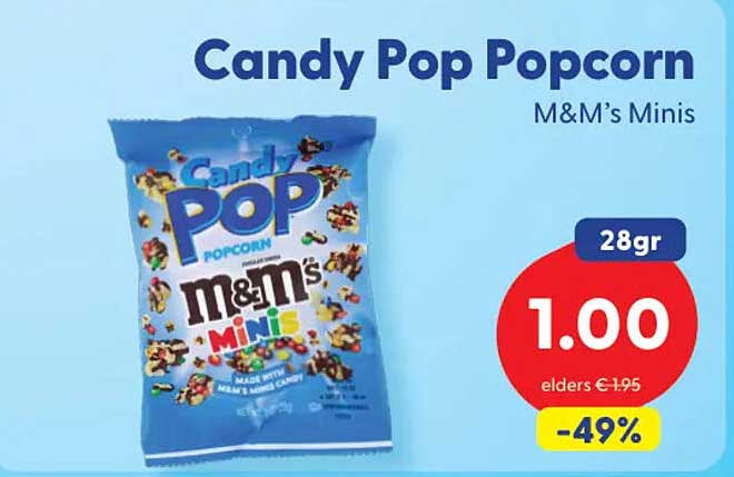 Candy Pop Popcorn M&M’s Minis