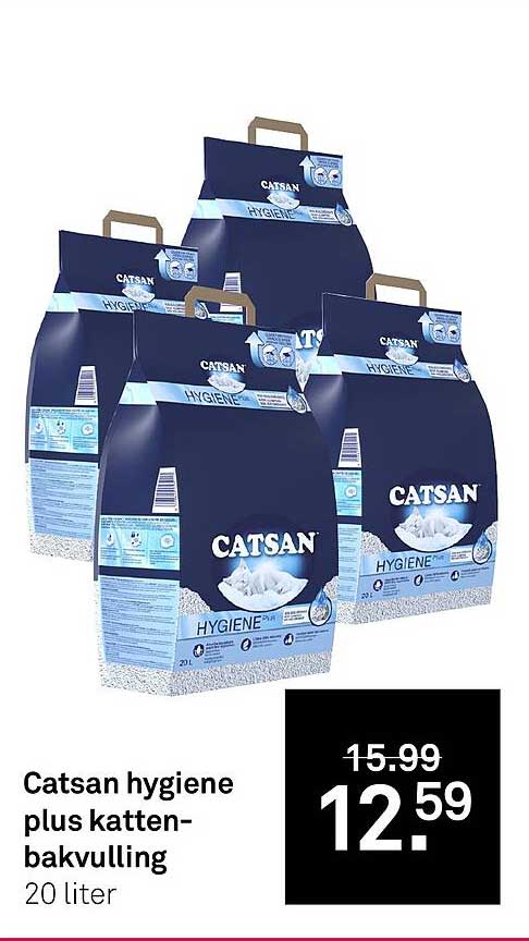 Catsan hygiëne plus kattenbakvulling 20 liter