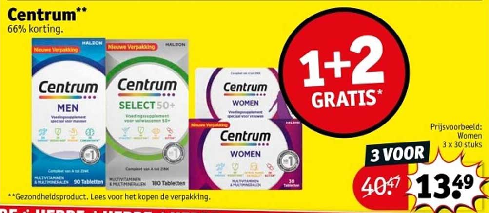 Centrum** 66% korting.