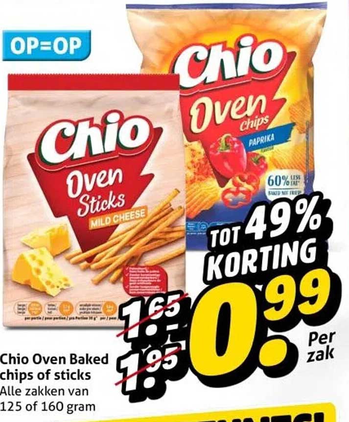 Chio Oven Baked chips of sticks