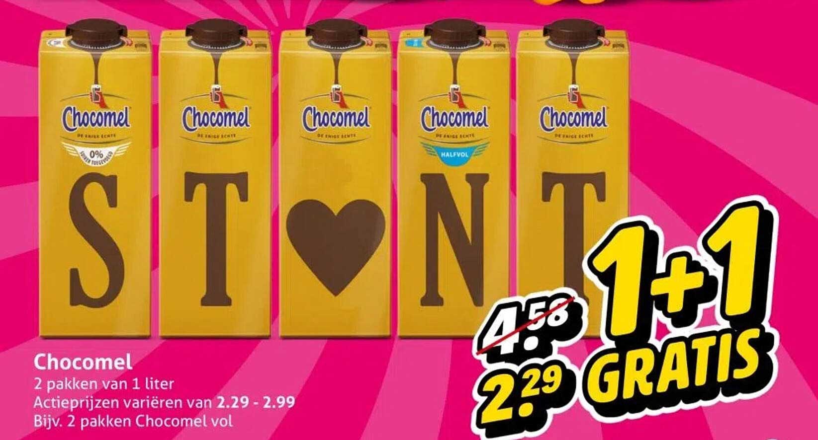 Chocomel 2 pakken van 1 liter