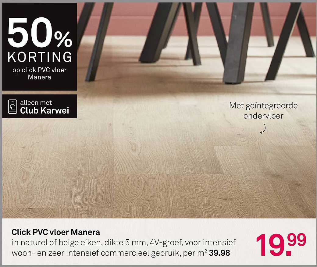 Click PVC vloer Manera