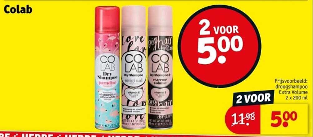 Colab Dry Shampoo 2 voor 5,00