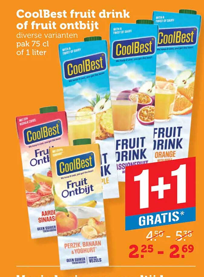 CoolBest fruit drink of fruit ontbijt