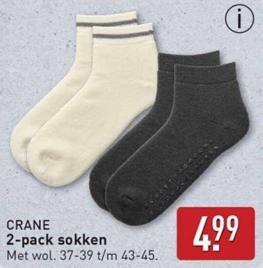 CRANE 2-pack sokken