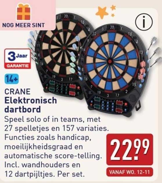 CRANE Elektronisch dartbord