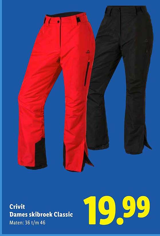 Crivit Dames skibroek Classic