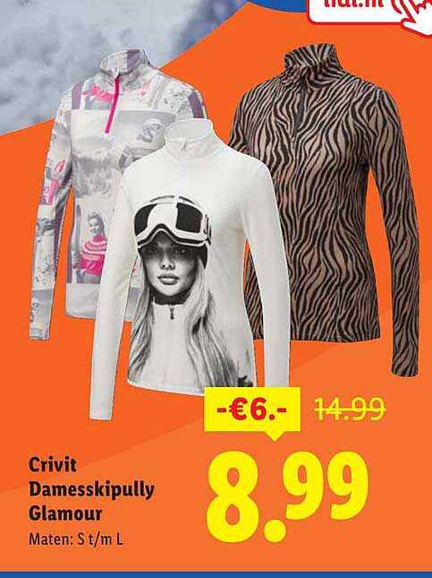 Crivit Damesskippully Glamour