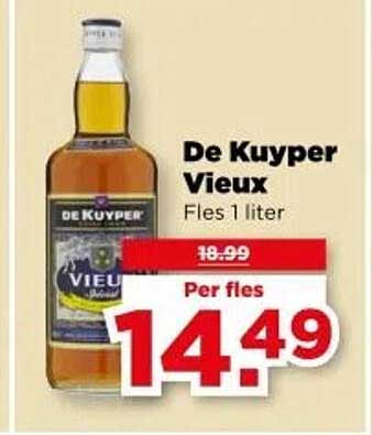 De Kuyper Vieux Fles 1 liter