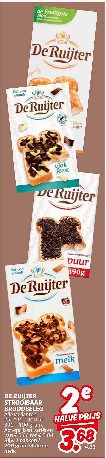 DE RUIJTER STROOIBAAR BROODBELEG