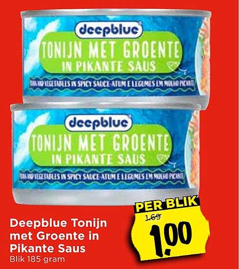 Deepblue Tonijn met Groente in Pikante Saus