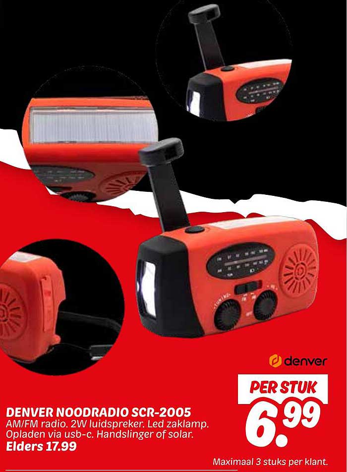 DENVER NOODRADIO SCR-2005