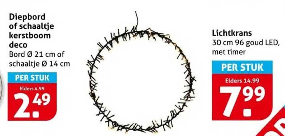 Diepbord of schaaltje kerstboom deco