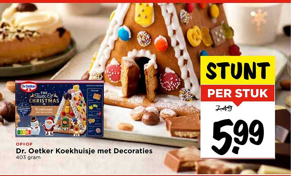 Dr. Oetker Koekhuisje met Decoraties