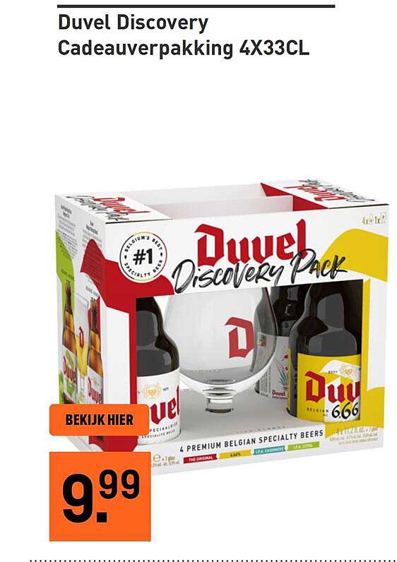 Duvel Discovery Cadeauverpakking 4X33CL