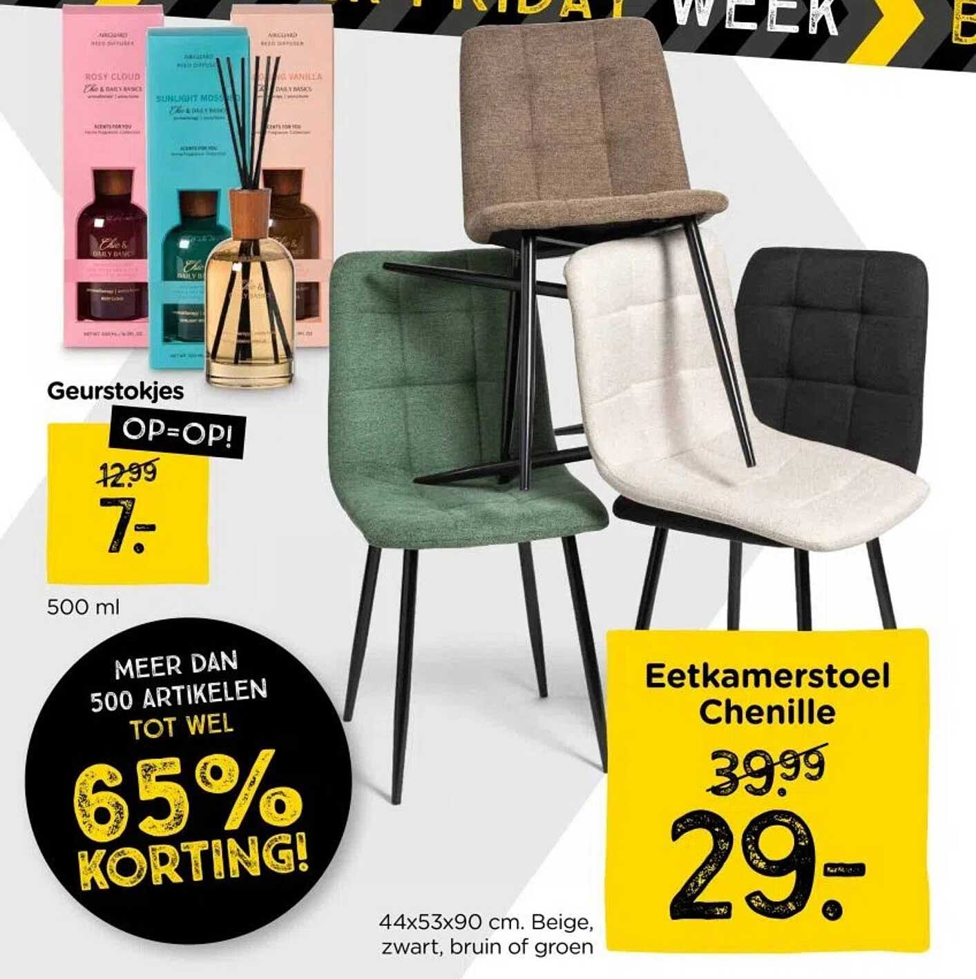 Eetkamerstoel Chenille