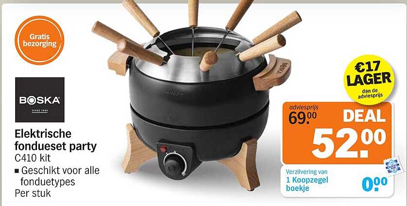 Elektrische fondue set party C410 kit