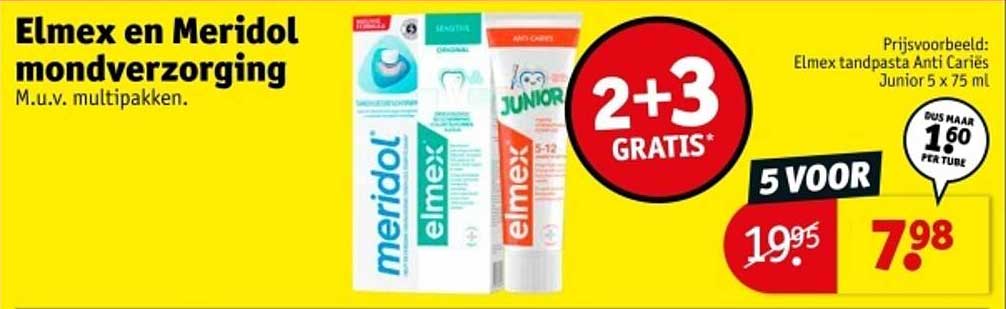 Elmex en Meridol mondverzorging M.u.v. multipakken.