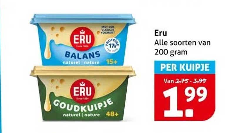 Eru Alle soorten van 200 gram