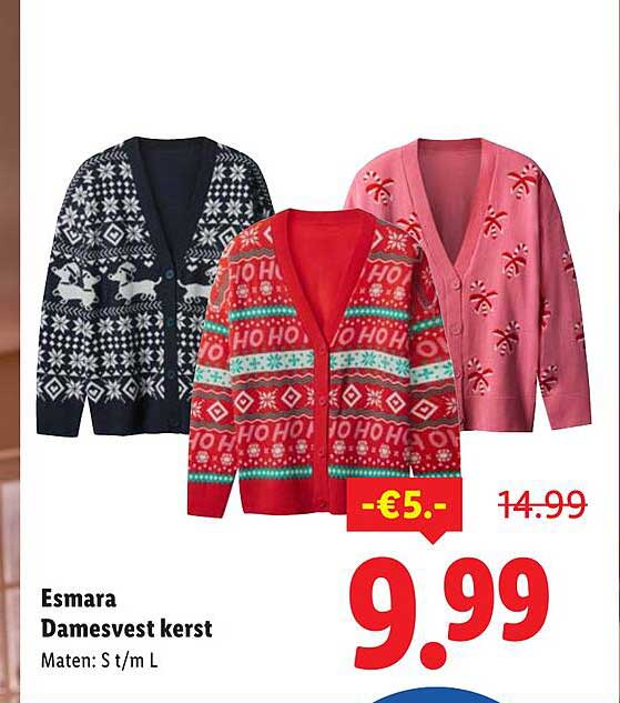 Esmara Damesvest kerst