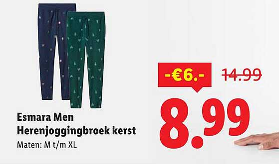 Esmara Men Herenjoggingsbroek kerst