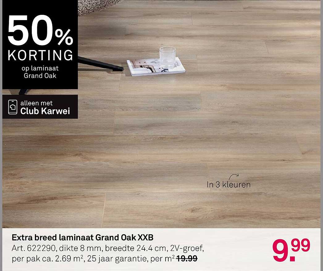 Extra breed laminaat Grand Oak XXB