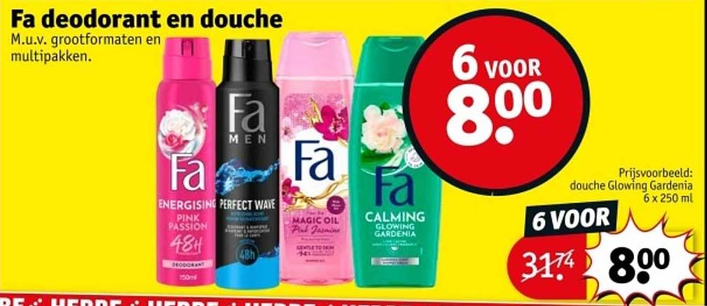 Fa deodorant en douche