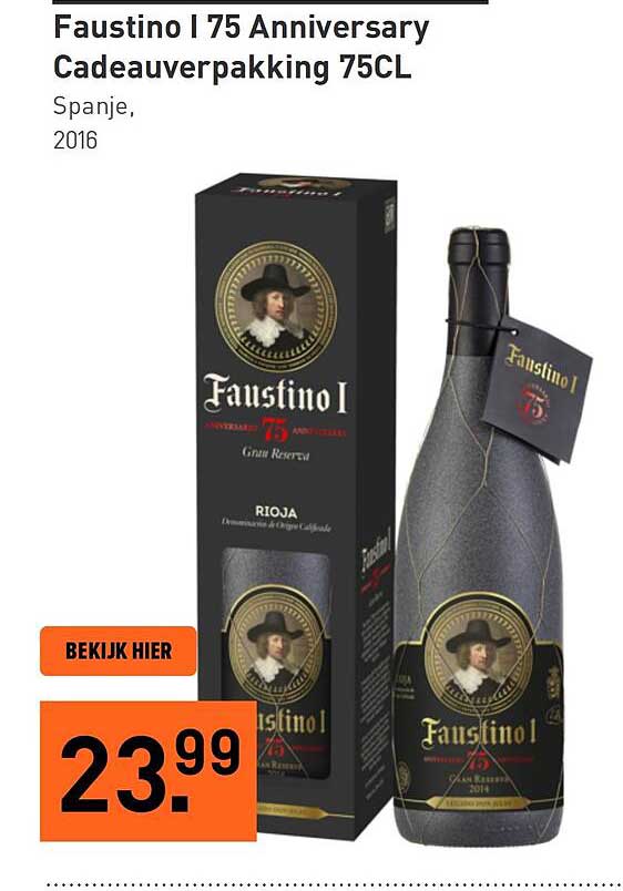 Faustino I 75 Anniversary Cadeauverpakking 75CL
