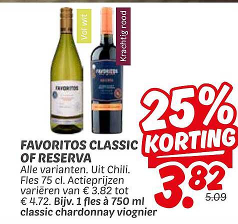 FAVORITOS CLASSIC OF RESERVA