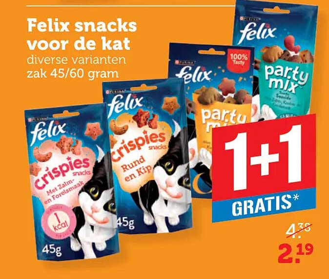Felix snacks voor de kat