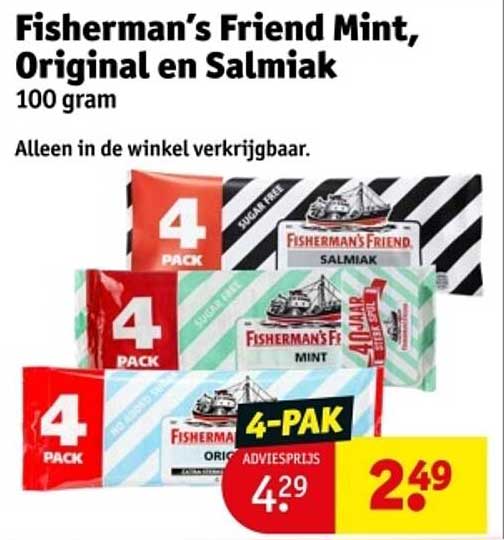 Fisherman’s Friend Mint, Original en Salmiak 100 gram