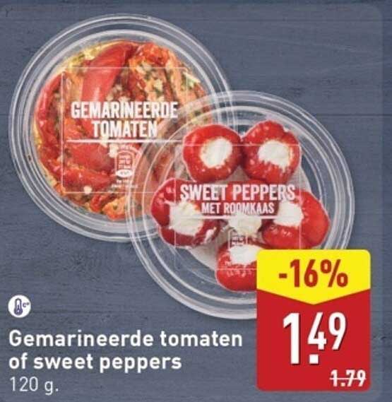 Gemarineerde tomaten of sweet peppers