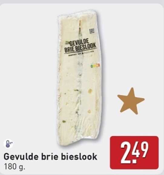 Gevulde brie bieslook
