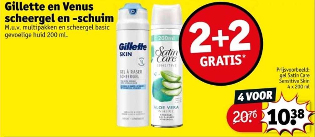 Gillette en Venus scheergel en -schuim
