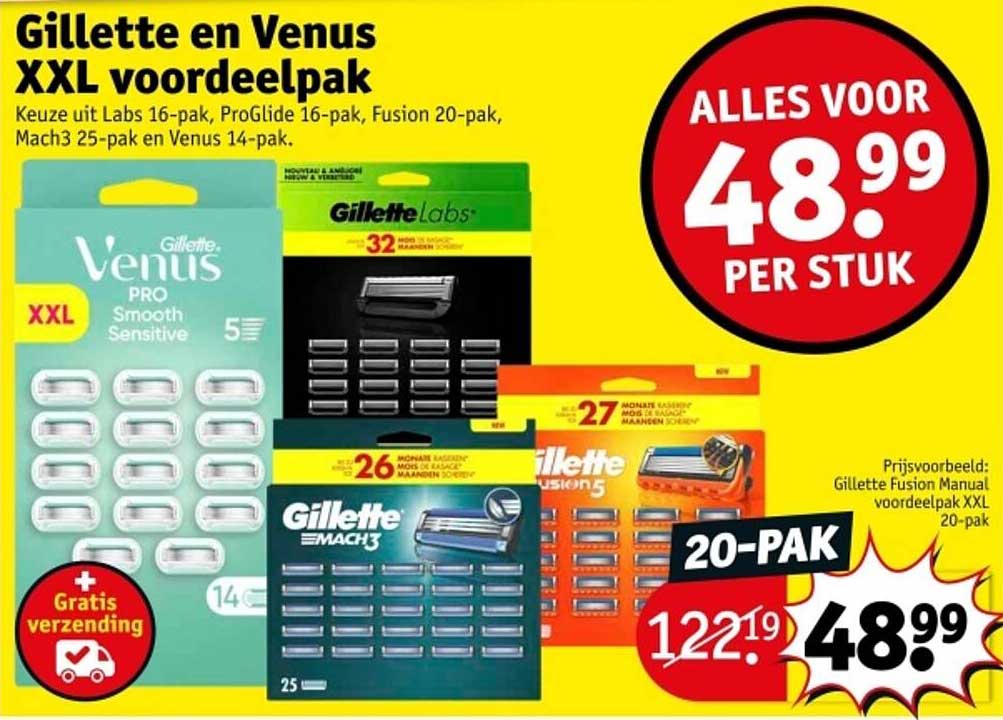 Gillette en Venus XXL voordeelpak