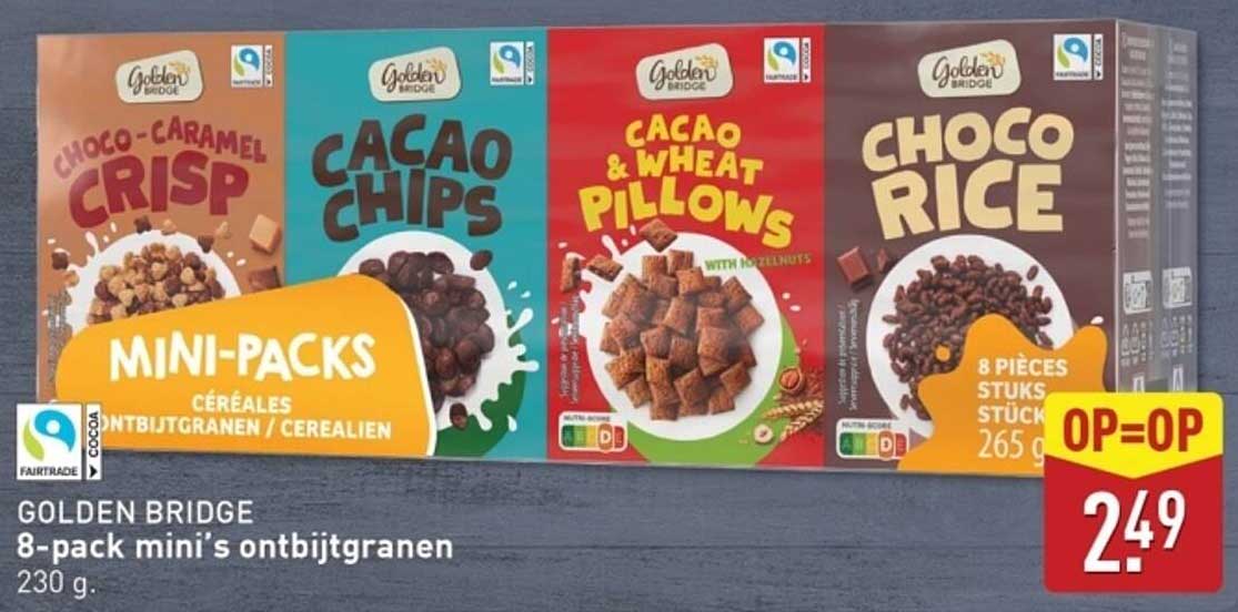 GOLDEN BRIDGE 8-pack mini's ontbijtgranen