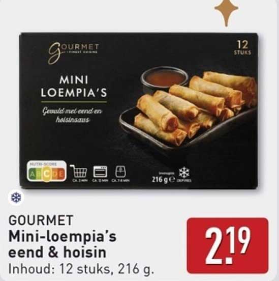 GOURMET Mini-loempia's eend & hoisinsaus