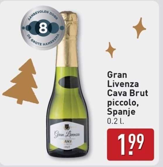 Gran Livenza Cava Brut piccolo, Spanje 0.2 l.