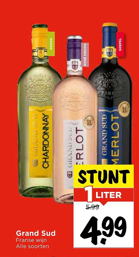 Grand Sud Franse wijn Alle soorten