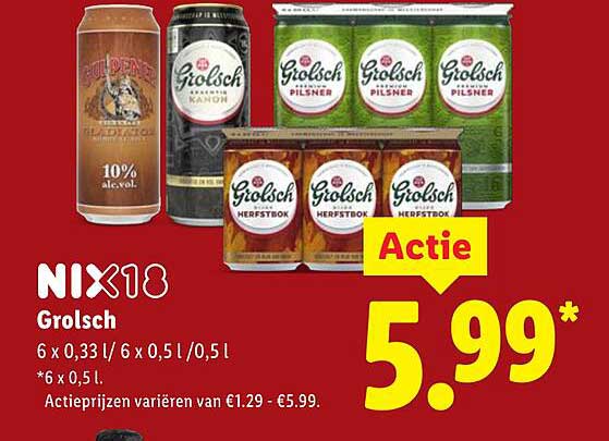 Grolsch 6 x 0,33 l / 6 x 0,5 l / 0,5 l