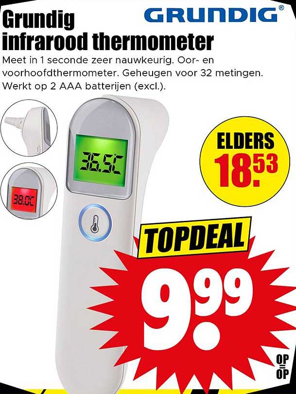 Grundig infrarood thermometer