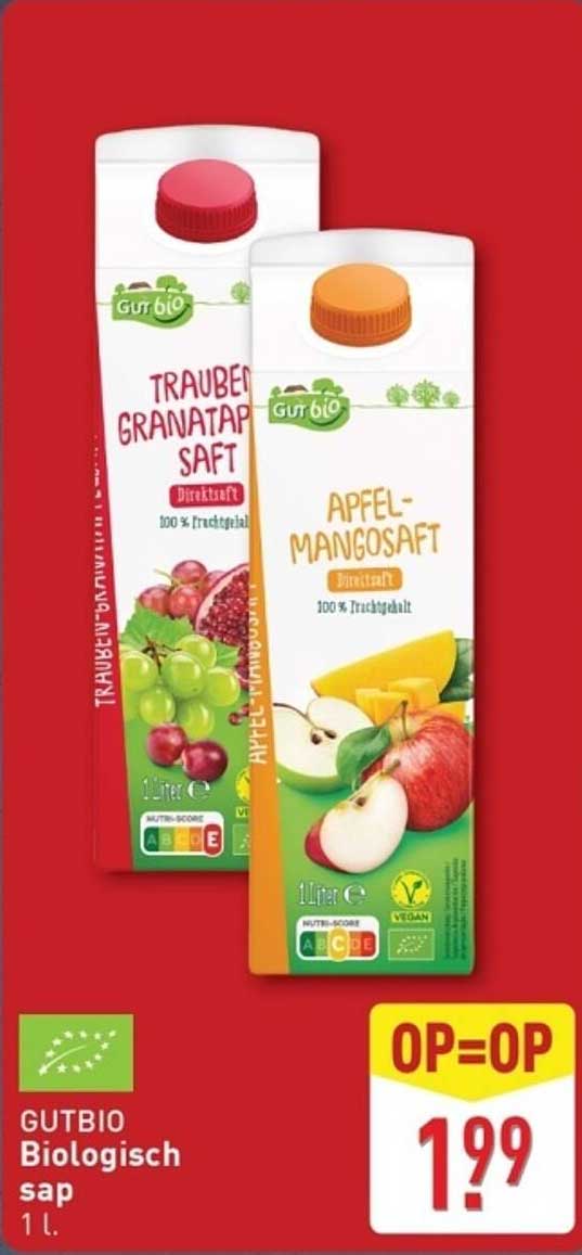 GUTBIO Biologisch sap 1 l.