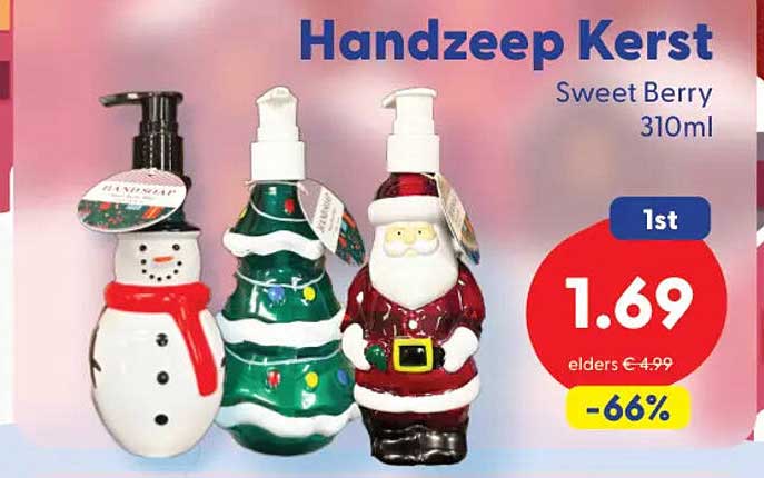 Handzeep Kerst Sweet Berry 310ml