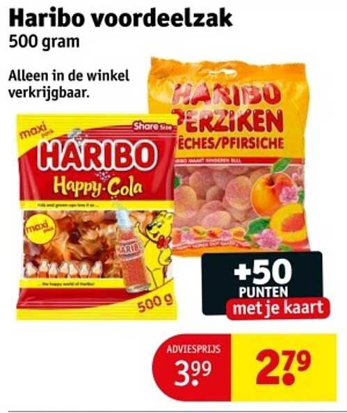 Haribo voordeelzak 500 gram