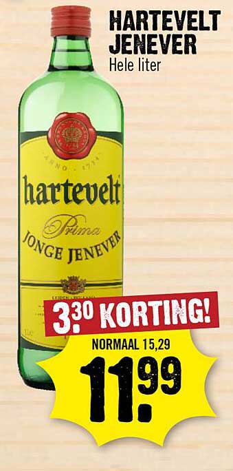 HARTEVELT JENEVER Hele liter