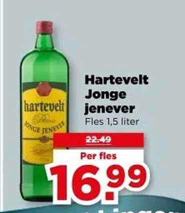 Hartevelt Jonge jenever Fles 1,5 liter