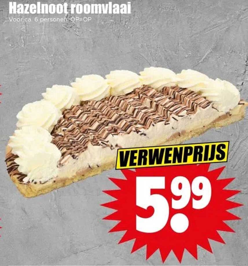 Hazelnoot roomvlaai